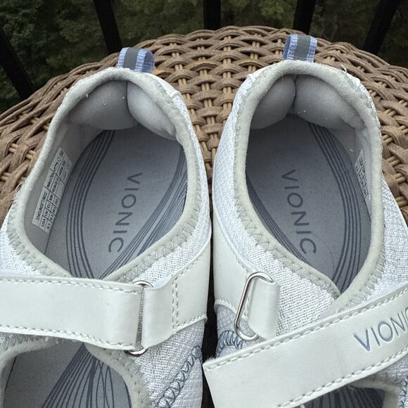VIONIC Mary Jane Slip On Sneakers White Women’s SIZE 8.5 Comfort 1st Ray tech - Picture 11 of 16